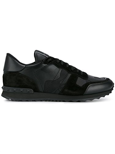 Valentino Garavani Men's Py2s0723nsd0no Black Leather Sneakers
