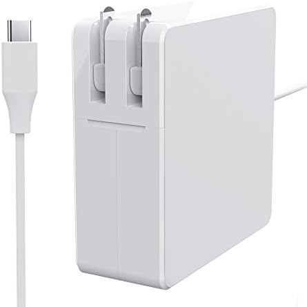Macbook Pro Charger Power Adapter USB C,Universal 65W Type C PD Portable Wall Charger Adapter For Macbook/Lenovo/Acer/LG/Macbook Pro/Nintendo Switch/Google Pixel/Moto Z/Samsung Mate Book-White