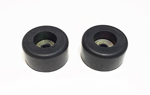 Sellerocity 2 PK Anti Vibration Foot Pad Isolator Rubber Bumper 1 1/2" D, 3/4" H, 1/4" Hole, Fits Many Compressors, Generators, Pressure Washers