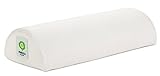 Half-Moon Bolster / Wedge Memory Foam Pillow | Best Orthopedic Support for Side or Back Sleeping Pain | Relieves Knee, Hip, Neck, Back and Sciatic Nerve Pain | Semi Roll Cushion with Washable Cover