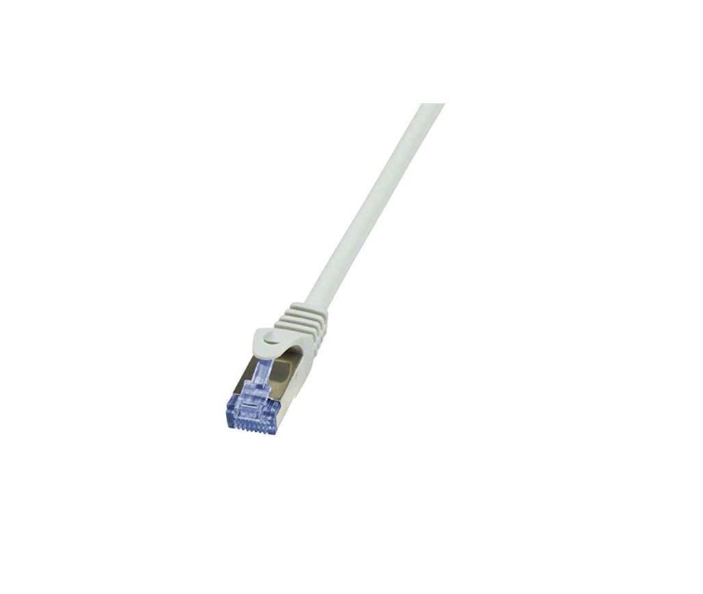 LogiLink CQ3022S Cat.6A 10G S/FTP PIMF PrimeLine Ethernet Patch Cable Cat6, 0.50 Meter Length, Grey