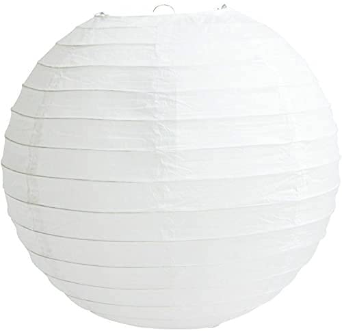 Matissa Paper Lantern for Wedding Party Decoration Lampshade (White, 60cm)