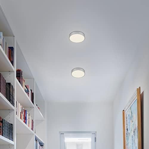 - Plafoniera a LED con decorazione a cielo stellato, lampada LED, lampadario, pannello da soffitto LED, temperatura di colore bianco neutro, Ø157 mm, colore argento