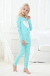MyFav Girls' Comfy Sleepwear Hearts Shape Pajama