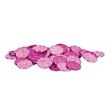 Plastic Coins (asstd cerise & pink) (100/Pkg)