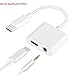 USB C to 3.5mm Audio Adapter, HiMusic 2 in 1 USB Type C Male to 3.5mm Female Earphone Converter Dongle and Charging Adapter Compatible with Google Pixel 3/3 XL, Galaxy Note 10/10 Plus and More (White)