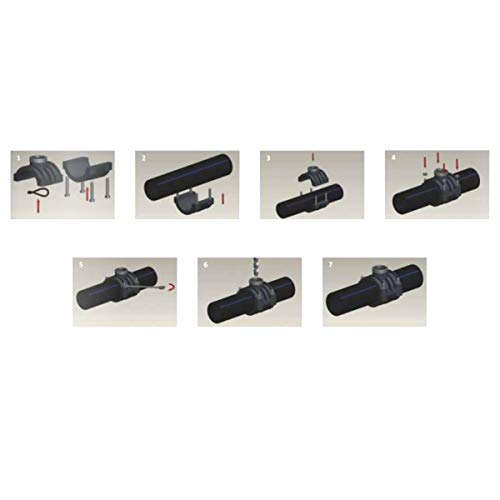 PP Anbohrsattel für PE Rohr, Anbohrschelle Ø32 x 1/2" – Bild 3