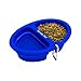 Serene Pet Collapsible Dog Bowls - 2-in-1 for Food and Water, With Carabiner, Travel Dog Bowl for Medium and Large Size Pets, Food Grade Silicone, FDA Approved, Big Cat Dish