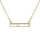 INPINK Fashion Jewelry Simplicity Stone Bar Necklace