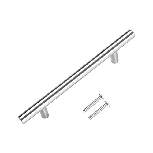 T Bar Handle Pulls, 2pcs Brushed Stainless Steel Handle Pull Knob for Cabinet Cupboard Drawer Door Furniture Kitchen Hardware(12 * 128 * 200mm)
