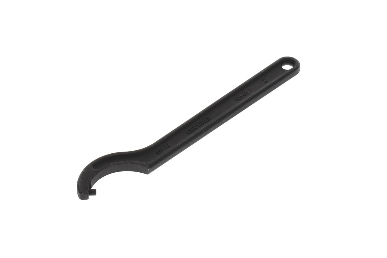 GEDORE Hook spanner with pin, for Capstan nuts, AF 40-42 mm, Tip dia. 8 mm, Ratchet spanner, 40 Z 40-42