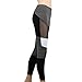 Oksale Womens Mesh YOGA Running Sport Pants High Waist Workout Leggings Fitness Trousers (XL, Gray)