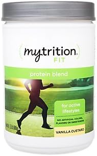 MyTrition Fit Protein Powder Blend for Active Lifestyles, Vanilla Custard (1.5 Pound)