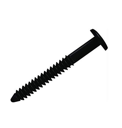 Window Pro Black 60 Pack Shutter Pegs 3" Spikes Fastener Loks (Black) - Thumbnail 2