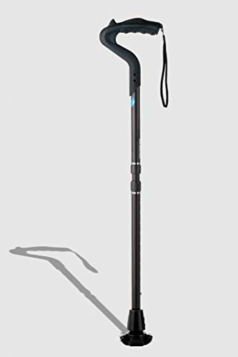 New Ergocane 2G by Ergoactives As Seen On TV. Shock Absorber Fully-Adjustable Ergonomic Cane (Matte Black Design)