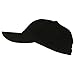 New Big Size Deluxe Cotton Cap - Black (For Big Head)
