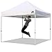 Eurmax 10x15 Ft Premium Ez Pop up Canopy Instant Canopies Shelter Outdoor Party Gazebo Commercial Grade Bonus Roller Bag (White)