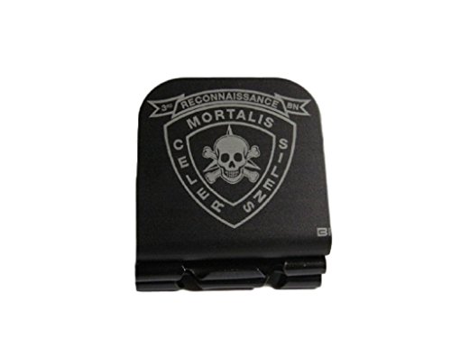 3rd Marine Recon Patch Laser Etched Hat Clip Black