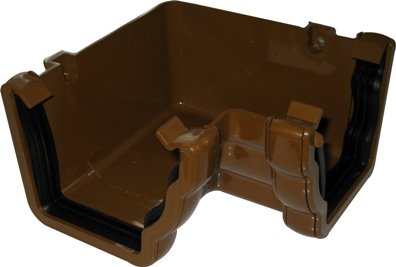 FLOPLAST 90° Angle - Internal RAN1 for 110mm Niagara Ogee System (Brown)