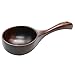Pomeat Large Wooden Soup Ladle, Dark Brown Wood