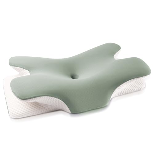 MULISOFT Nackenkissen Memory Foam Schmetterlingskissen Ergonomisches Kissen