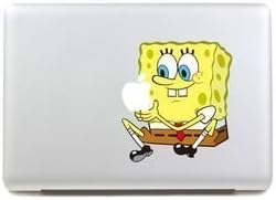 AsAir Cartoon Characters Vinyl Decal Sticker Art for Apple MacBook Pro/Air 11 inch (SpongeBob)