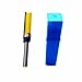 FBAPluto Straight Flute Flush Trim Pattern Router Bit 1/4 Shank 1/2 Bit Cutter Top Bearing Woodworking (38mm Blade)