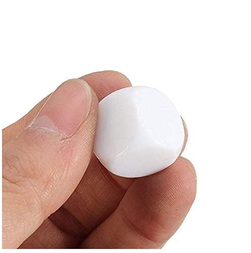 40PCS Blank Dice Perfect for Games with DIY Stickers for Instructional Game Counting or Entertainment