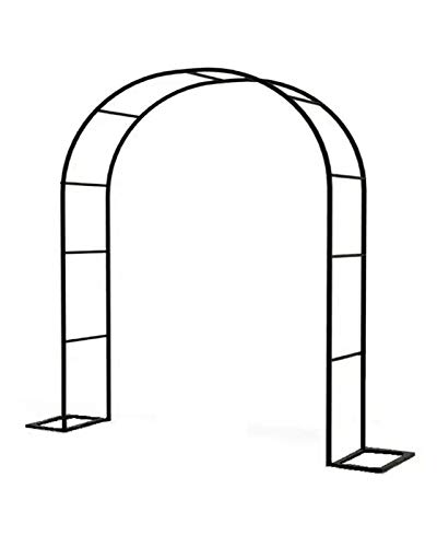 F-XW Rosenbogen Metall Gartenbogen für Kletterpflanzen Rosen Pergola Wetterfest Rankhilfe Torbogen Spalier Deko Rostfrei…