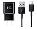 Samsung Fast Adaptive Wall Adapter Charger for Galaxy S9  Note 9 S8 Note 8 EP-TA20JBE - 5 Foot  Type C / USB-C Cable - Black