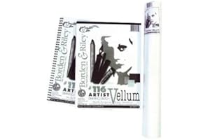 Borden & Riley 11" x 14" #116 Artist Drawing Paper Pad, 147 GSM/90 LB, 40 White Sheets, 1 Pad Each (116P111440)