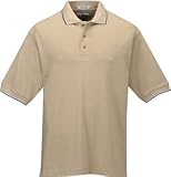 Tri-Mountain Men's Two Tone Collar Mesh Knit Golf Shirt (10 Colors, S-6XLT)