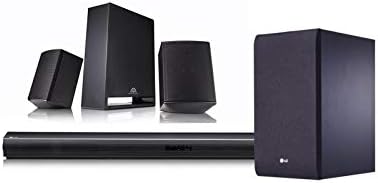 lg sj4r 4.1 channel soundbar surround system with wireless surround sound speakers