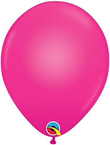 Pioneer National Latex Qualatex Q-Lite LED Light up Latex Party Pack (30 Balloons) Supplies, Magenta, 10"