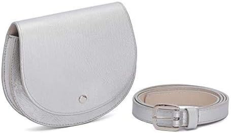 Mini Fanny Packs for Women Fashion Multi-Ways Waist Bag Top Flap Belt Bags Pouch for Travel Outdoor Festival,with Adjustable Strap (6.69 "L x 5.51"H)
