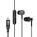 iDARS Lightning Headphone Earbud Earphone MFi Certified In-Ear Headphone with Microphone and Remote for iPhone X/ XS/ XS Max/ XR / 8/ 8Plus/ 7 / 7Plus/ iPad Pro/ iPad Air/ iPad Mini/ iPod (Black)