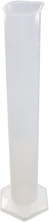 Othmro 250ml Plastic Measuring Cylinder Graduated PP Transparent Lab Kitchen view 6