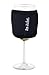 Joe Jacket Wine Glass Insulator, Neoprene Sleeve, Drink Holder - Black (many colors avail.)