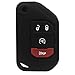 Good Life+Style 2 Pc Jeep Wrangler JL Smart Key Fob 4 Button Covers for Keyless Remote with Snap Hooks | Set of 2 Jeep Wrangler JL Key Fob Protector Cases for 2018 2019 Wrangler JL 68292944AA