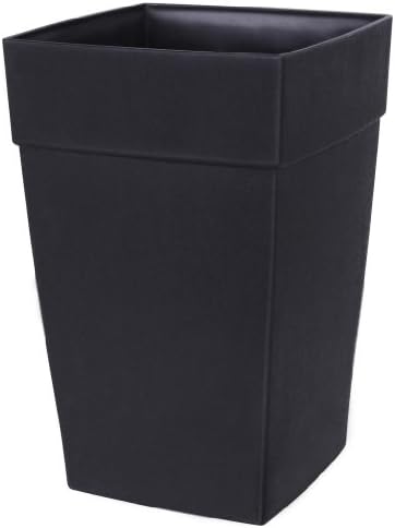 Square Planter Box Size: 18" H x 12" W x 12" D, Color: Black