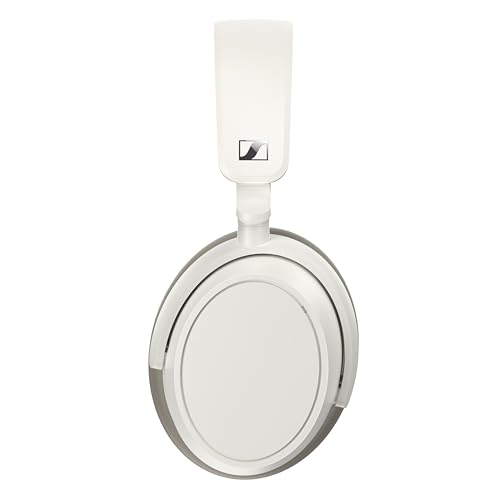 SENNHEISER ACCENTUM PLUS WIRELESS BLUETOOTH HEADPHONES NOISE CANCELLING – QUICK-CHARGE FEATURE, 50-HR BATTERY PLAYTIME, ADAPTIVE HYBRID ANC, BLUETOOTH OVER EAR HEADPHONES FOR TRAVELING, SCHOOL, WHITE