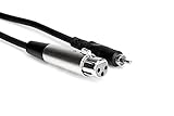 Hosa XRF-105 XLR3F to RCA Unbalanced Interconnect Cable, 5 feet