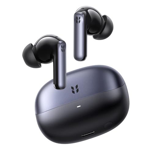 UGREEN EchoBuds Plus Audífonos Inalámbrico ANC Active Ruido Cancelación 50H | 6 Micrófonos, Hi-Res LDAC, Audio Espacial,In Ear, Bluetooth 6.0, Carga Rápida, IPX5,Deportes,Aire Libre,Fitness