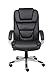 Boss Office Products High Back No Tools Required LeatherPlus Chair in Black