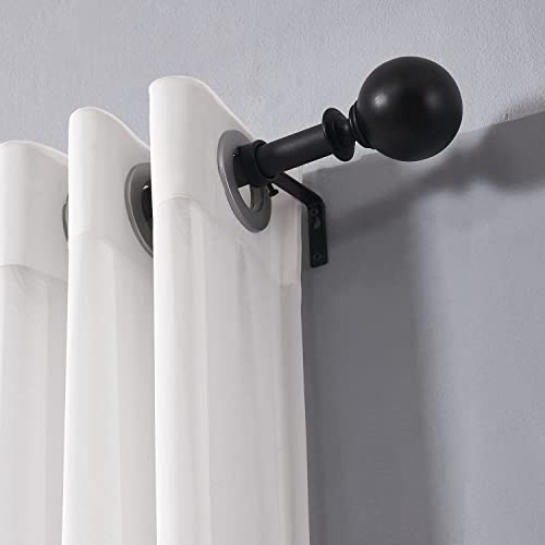 Wayolte Round Curtain Rod Finials for 1 or 7/8 Inch with 1/4” 20 UNC