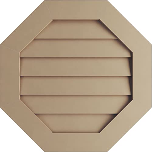 Ekena Millwork GVUROC18X18DSMPR Timberthane Rustic Smooth Octagonal Faux Wood N…