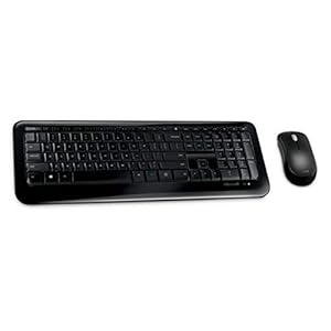 Microsoft Wireless Desktop 850 Keyboard and Mouse - Black, UK layout (QWERTY)