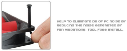 Evercool Anti-Vibration Fan/ Hard Drive Mounting Kit UVS-01