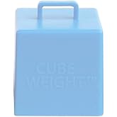 Creative Balloons™ Cube Weight – 65 g Baby Blue Balloon Weights for Helium Balloon Bouquets – 10‑Pack for Parties & Event Décor