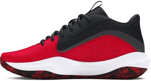 Unisex UA Lockdown 7 Basketball Schuhe, Rouge, Noir, Rouge., 42.5 EU